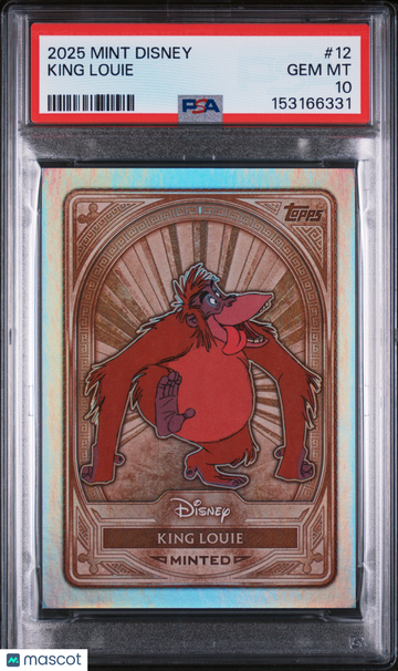 2025 Topps Mint Disney King Louie #12 PSA 10