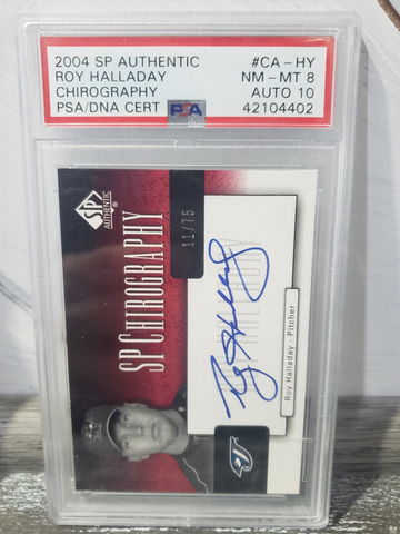 2004 SP Authentic Roy Halladay #'d / 75 Autograph