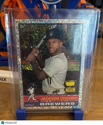 2025 Topps Heritage - Chrome Silver Sparkle Refractor Jackson Chourio #106