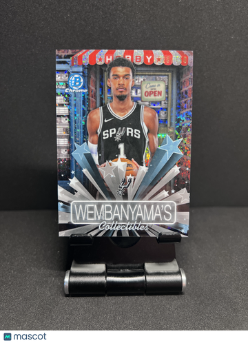 2025 CHROME VICTOR WEMBANYAMA HOBBY STARS MINI DIAMOND REFRACTOR /150