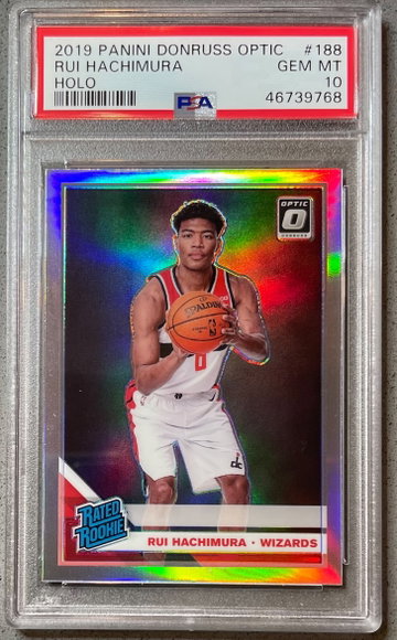 2019-20 Donruss Optic Rui Hachimura Holo PSA 10