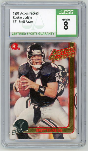 BRETT FAVRE 1991 Action Packed Rookie Update Rc #21 CSG 8