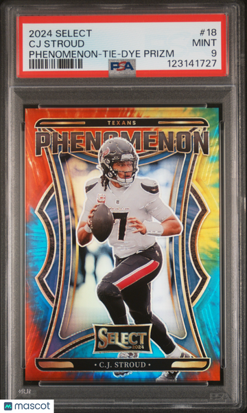 2024 Panini Select Phenomenon CJ Stroud #18 Tie Dye Prizm PSA 9