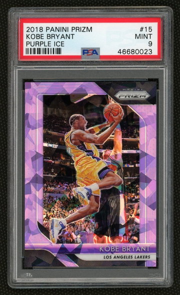 2018 Kobe Bryant Panini Prizm Purple Ice #/149 PSA 9 Mint