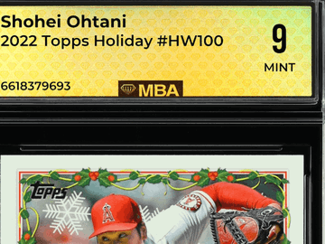 2022 Topps Holiday Shohei Ohtani #HW100 MBA 9
