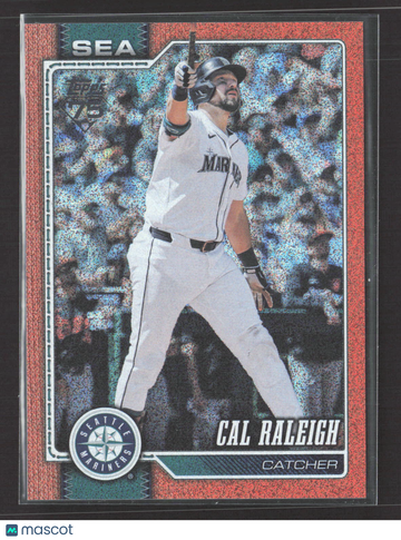 2026 Topps Series One Cal Raleigh #140 Red Crackle