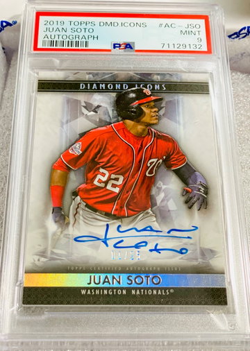 Juan Soto Diamond Icons 1/25 PSA 9 POP 11st year Icons
