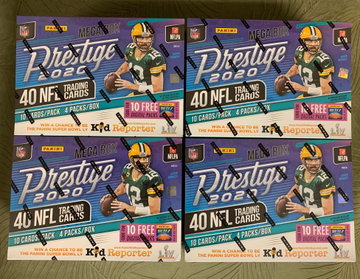 2020 Prestige Football Mega Box Lot - 4 Boxes