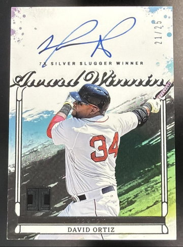 2025 Panini Impeccable David Ortiz #AWA-DO Award Winning Auto 21/25