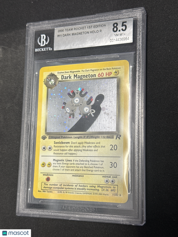 2000 Pokemon Team Rocket 1st Edition Dark Magneton HOLO R #11 BGS 8.5