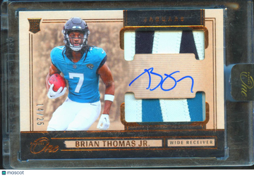 2025 Panini One Football Brian Thomas Jr. #33 /25 Patch RC