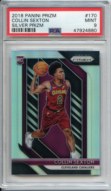 Collin Sexton Silver Prizm Rookie PSA 9 NEP