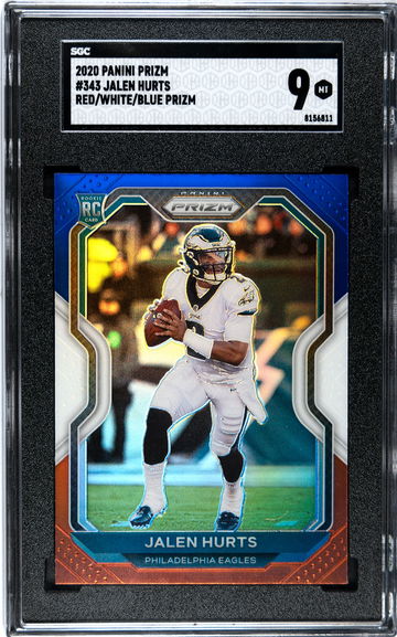 2020 Panini Prizm #343 Jalen Hurts  R/W/B Prizm SGC 9