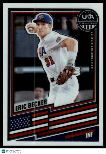 2026 Panini Stars & Stripes Prizm USA Baseball Eric Becker #142