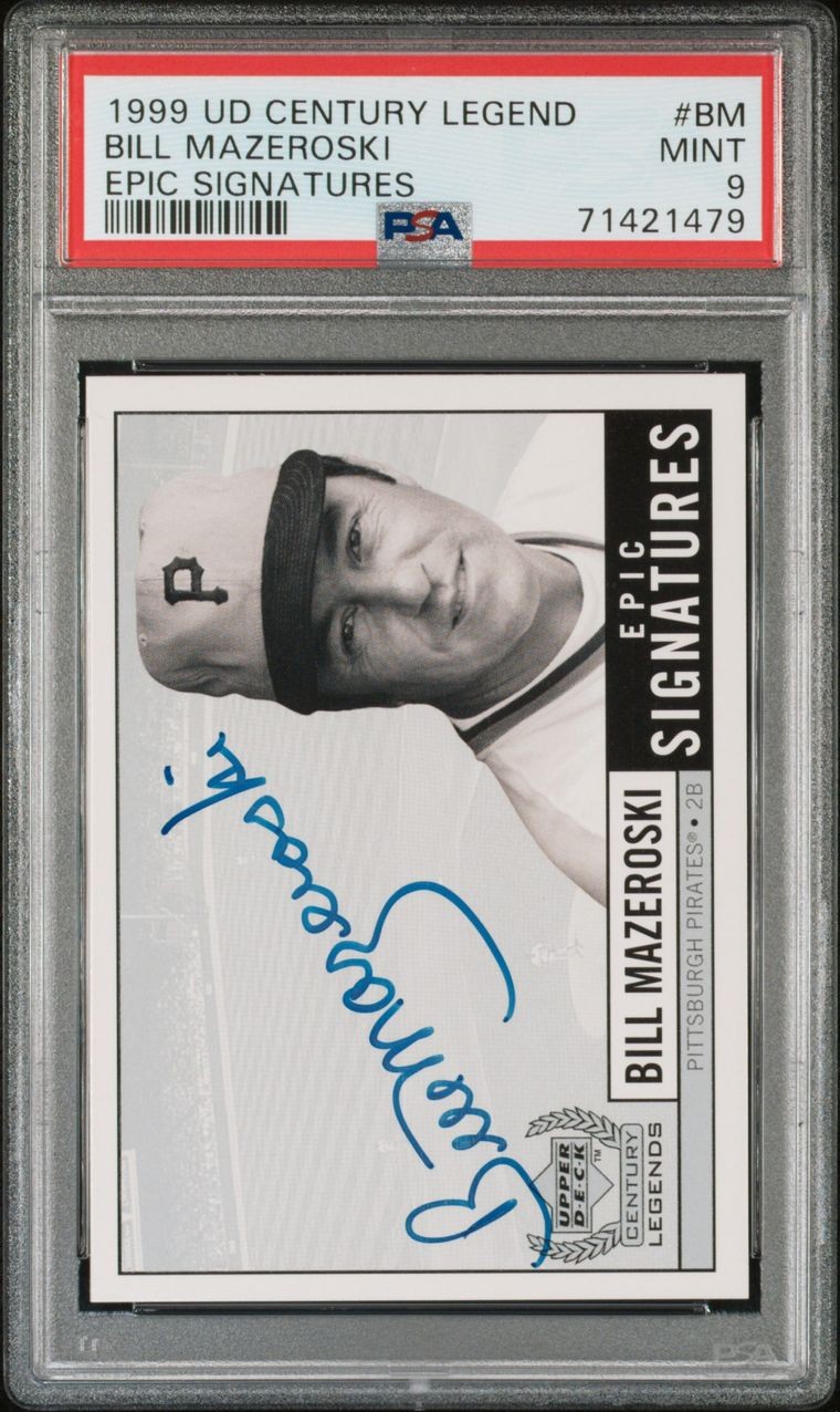 1999 Upper Deck Century Legends Epic Signatures Bill Mazeroski