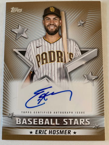 Eric Hosmer 2022 Topps Baseball Series 1 Gold #50 Auto