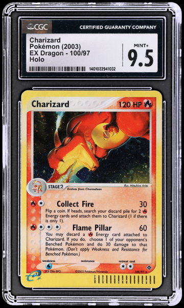 2003 Pokemon EX Dragon Charizard Holo CGC 9.5