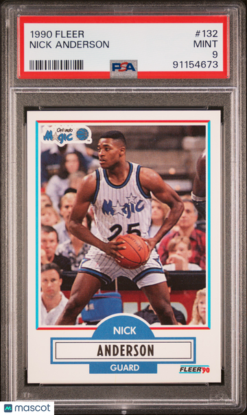 1990 Fleer Nick Anderson #132 PSA 9