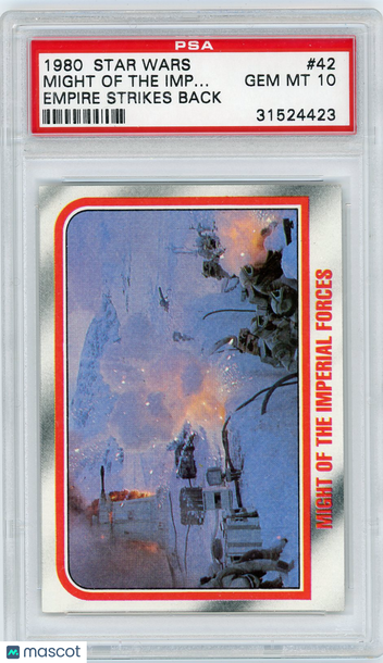 1980 Star Wars Empire Strikes Back Might Of The Imperial.. . #42 PSA 10