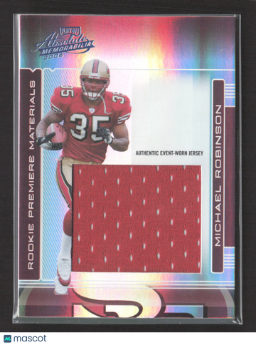 2006 Playoff Absolute Memorabilia Rookie Premiere Materials Michael Robinson #262 Authentic Event-Worn Jersey 5/20