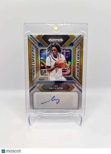 2024 PRIZM DRAFT IAN JACKSON SENSATIONAL SIGNATURES AUTO GOLD /10 RC
