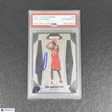 2017 Panini Prizm Og Anunoby #38 Rookie PSA A Auto A