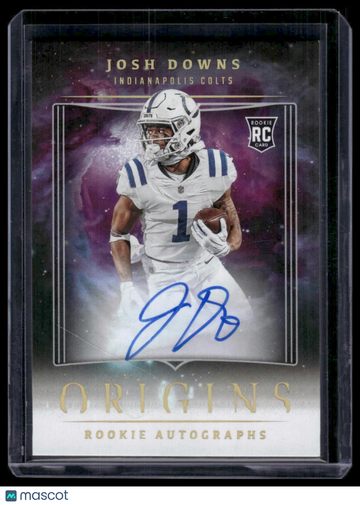 2023 Panini Origins Josh Downs #RAJDO Origins Autographs Silver Ink AU,SN