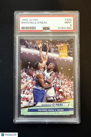 Shaquille O'Neal 1992 Ultra #328-Rookie PSA 9