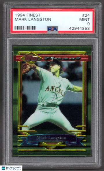 1994 Finest Mark Langston #24 PSA 9