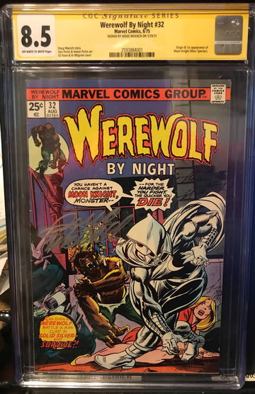 Werewolf By Night #32 CGC 8.5 1st appearance of Moon knight
