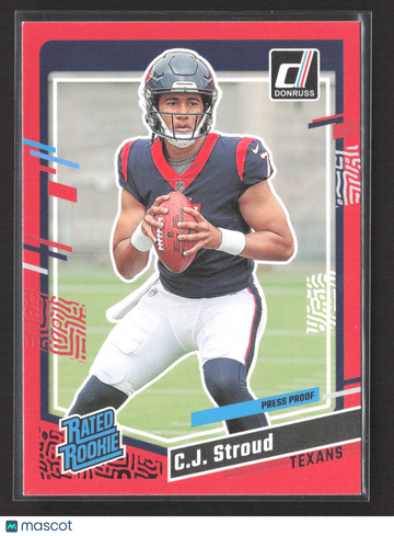 2023 Panini Donruss C.J. Stroud #339 Press Proof Red