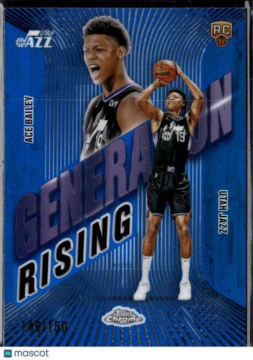 2025 Topps Chrome Generation Rising Ace Bailey #GR-5 Blue Wave /150 RC
