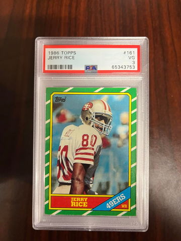 1986 Topps Jerry Rice PSA 3