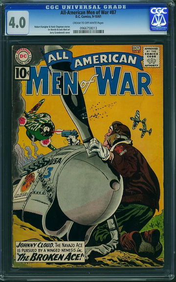 ALL-AMERICAN MEN OF WAR #87, CGC 4.0 VG