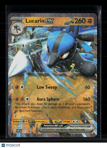Pokemon 2023 Scarlet & Violet Lucario EX #SVP EN 017