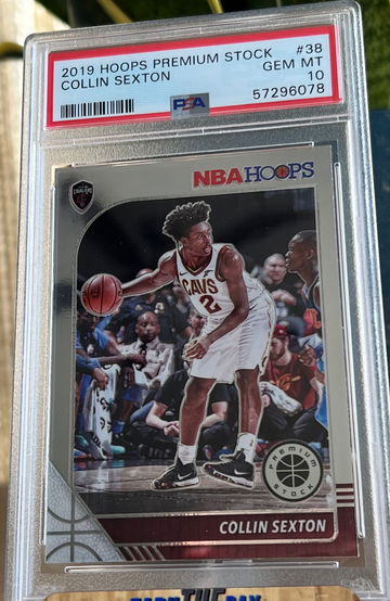2019 Panini NBA Hoops Premium Stock #38 Collin Sexton PSA 10 Gem Mint Low Pop!