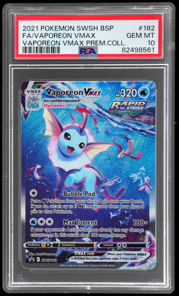 2021 Pokemon Sword And Shield Promo Premium Collection Vaporeon Vmax PSA 10