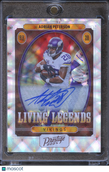 2024 Panini Prestige Living Legends Adrian Peterson #LL-APN Xtra Points Diamond /25