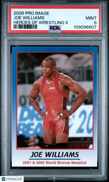 2008 Pro Image Heroes Of Wrestling II Joe Williams Rookie PSA 9