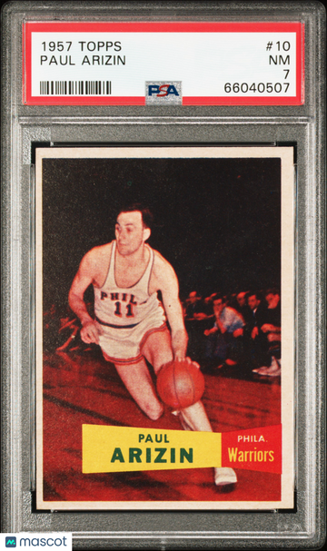 1957 Topps Paul Arizin #10 PSA 7