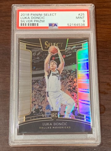 2018 Select Luka Doncic Silver PSA 9