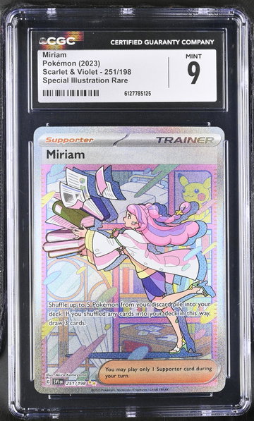 2023 Pokemon #251/198 Miriam Special Illustration Rare CGC 9