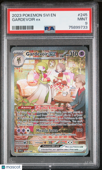 Scarlet & Violet Base Set Gardevoir ex Holo Special Illustration Rare PSA 9 #245/198