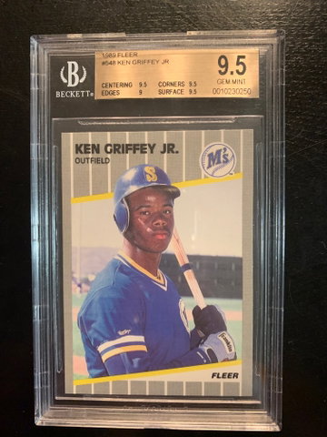 1989 Fleer Ken Griffey Jr Rookie BGS 9.5