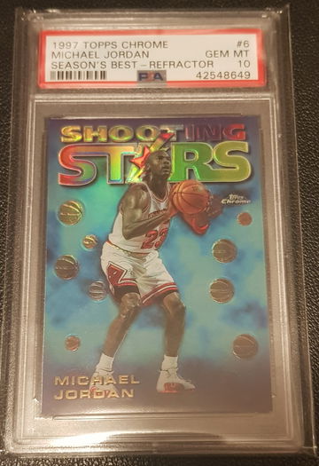 MICHAEL JORDAN REFRACTOR 1997 TOPPS CHROME POP. 90