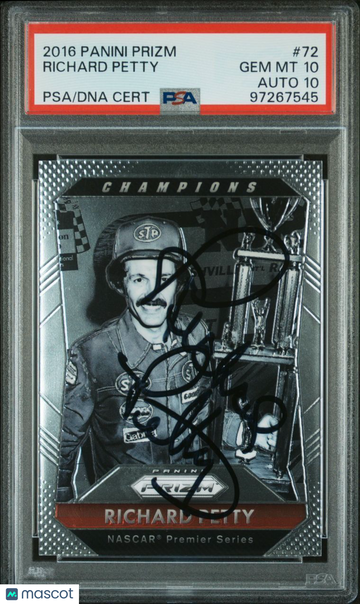 2016 Panini Prizm Richard Petty #72 PSA 10 Auto 10