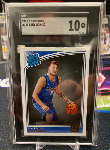 2018-19 Donruss Luka Doncic SGC 10