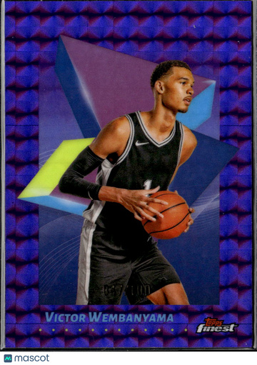 2025 Topps Finest Victor Wembanyama #83 Purple Geometric