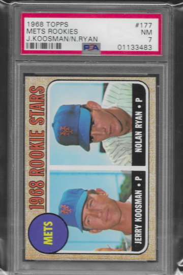 1968 Topps Jerry Koosman/Nolan Ryan RC