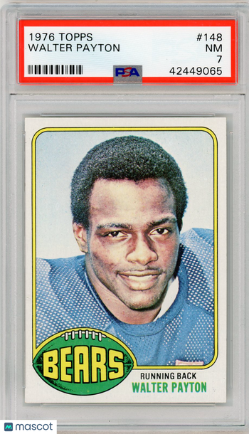 1976 Topps Walter Payton #148 PSA 7